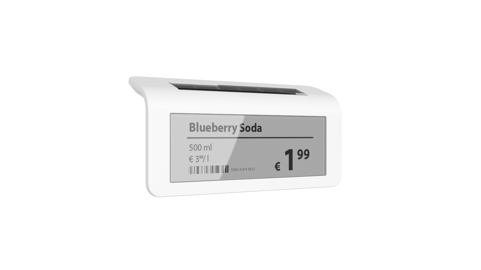 Electronic Shelf Label powered by light