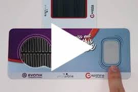 Evonik's product shown in a video thumbnail.
