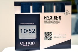 Optiqo’s QlvrBox extended with Epishine's organic solar cells optimised to harvest indoor lighting.