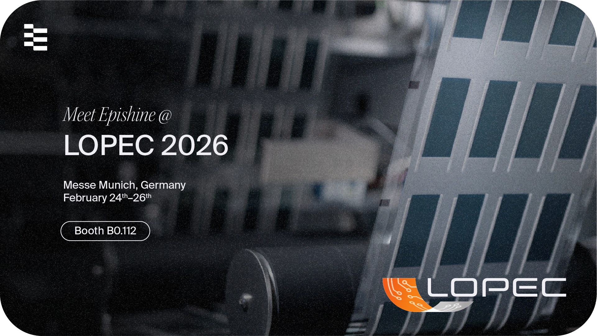 Epishine to Exhibit at LOPEC 2026