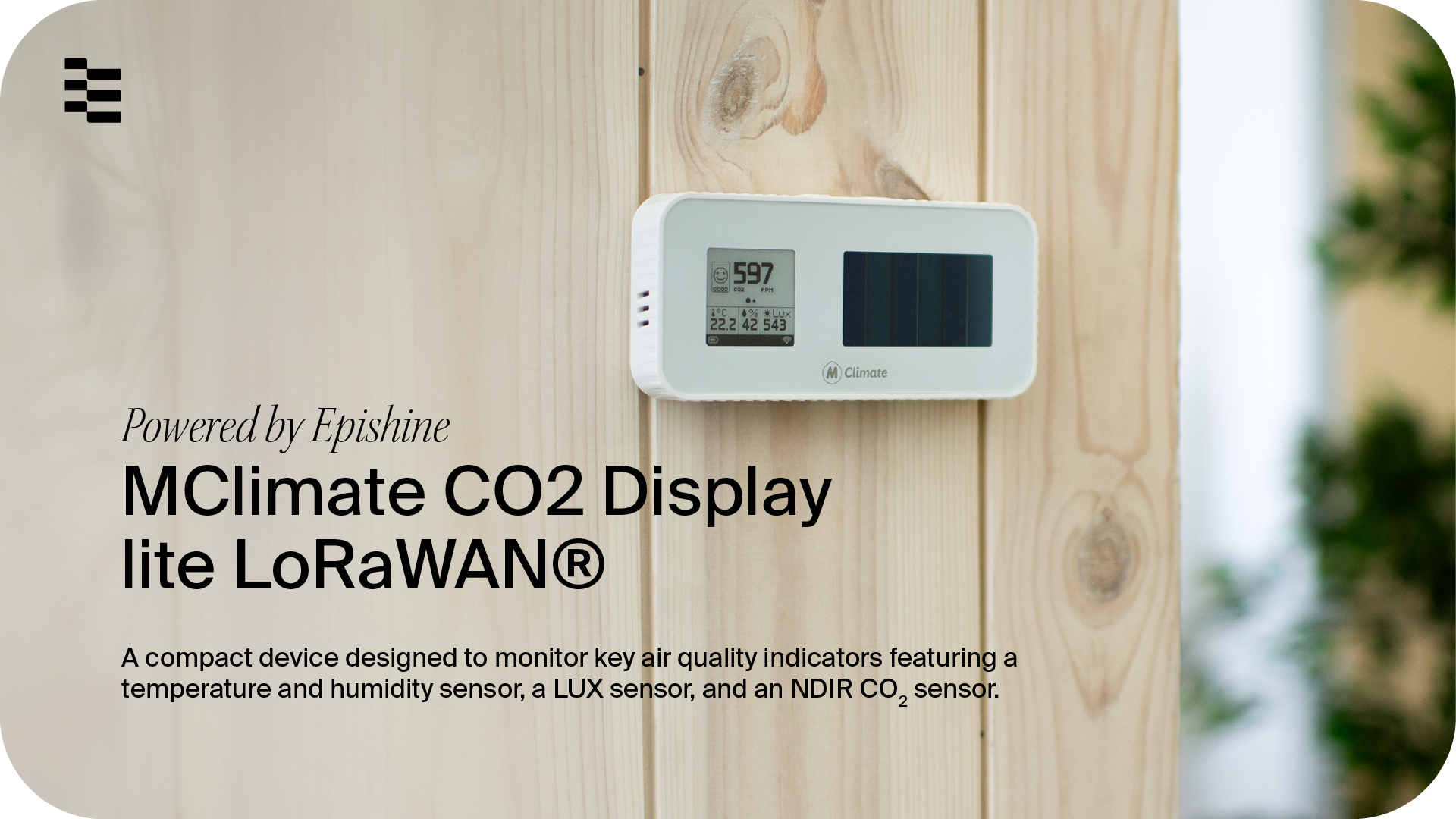 MClimate's CO2 Display lite LoRaWAN®