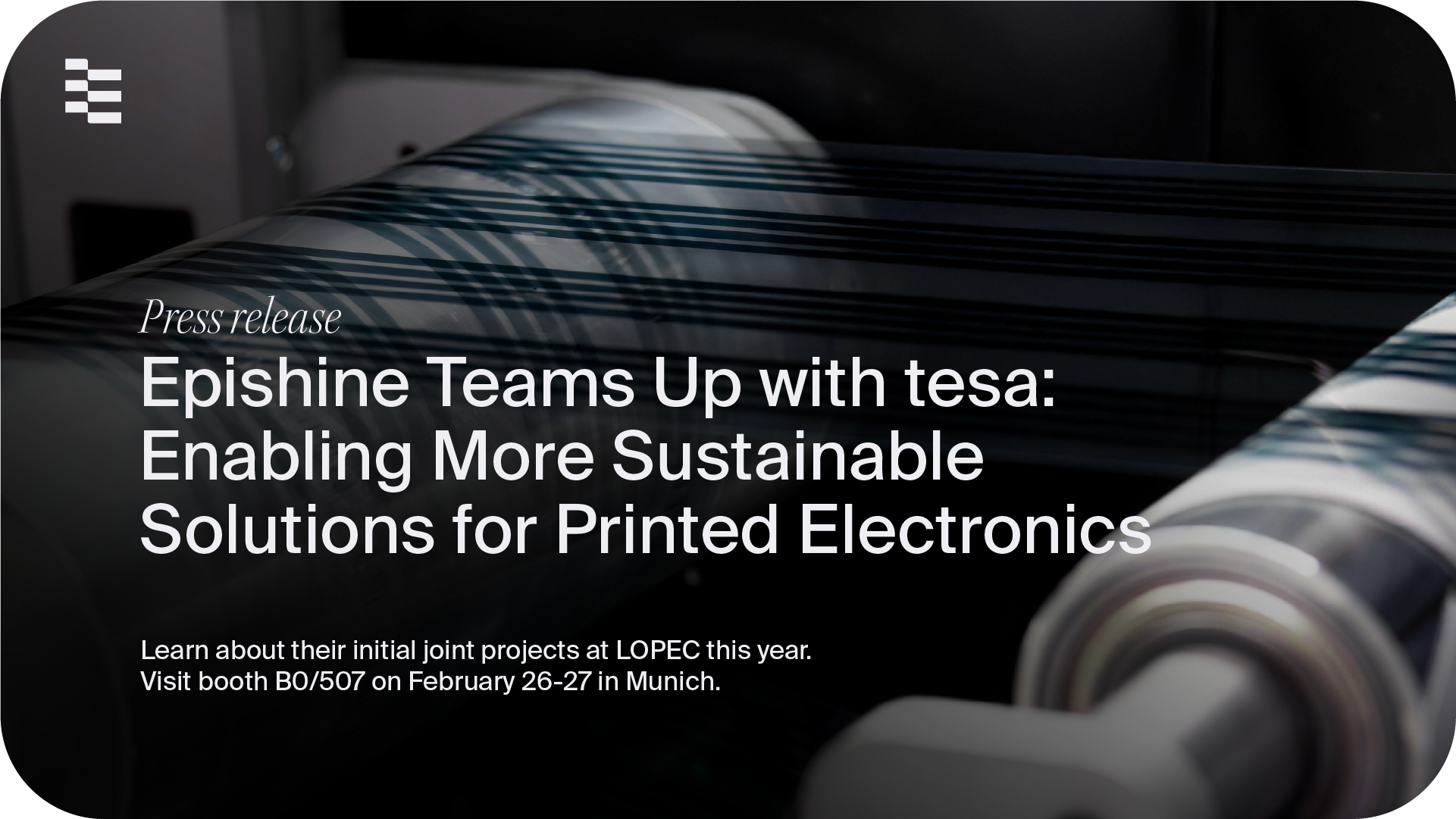 Epishine Teams Up with tesa: Enabling More Sustainable Solutions for Printed Electronics 